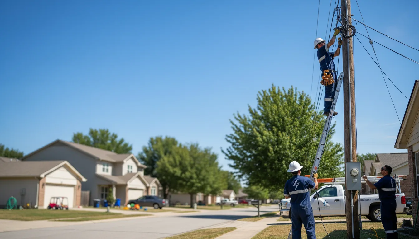 Residential electrician providing installation services in Boley, OK